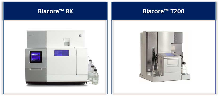 Biacore 8K and Biacore T200, Surface Plasmon Resonance