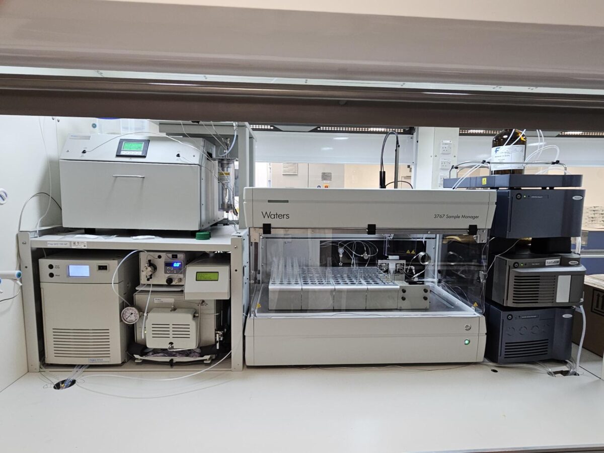 Photo of part of the new £1M High throughput Chemistry machinery that Sygnature Discovery has just invested in.
