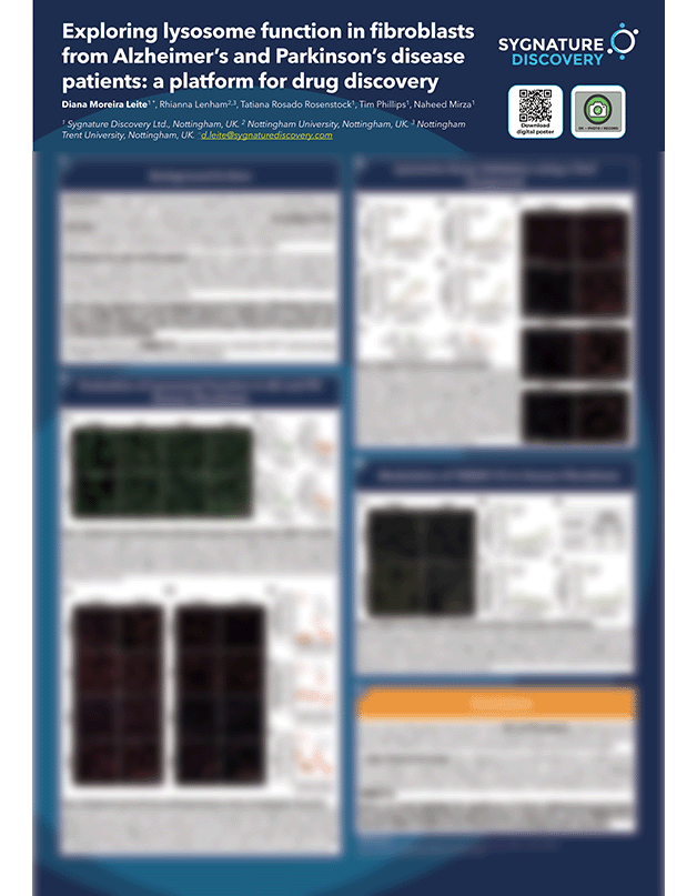 Exploring lysosome function in fibroblasts from Alzheimer’s and Parkinson’s disease patients: a platform for drug discovery