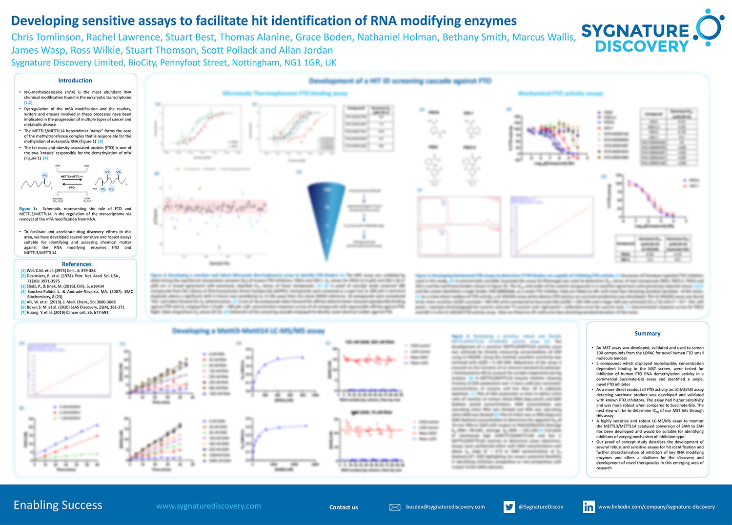 Developing sensitive arrays to facilitate hit identification of RNA modifying enzymes