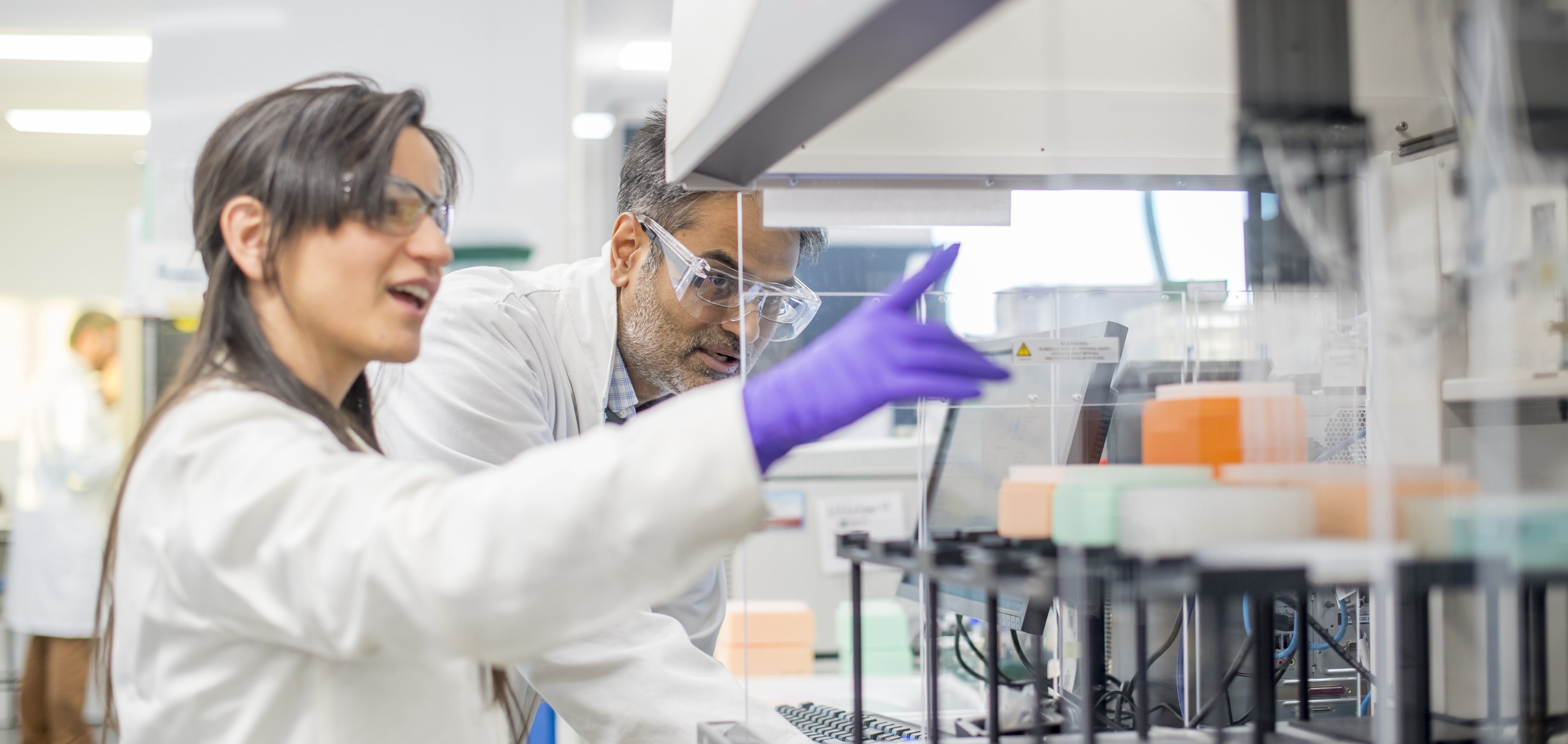 physicochemical profiling header with a Sygnature Discovery scientist