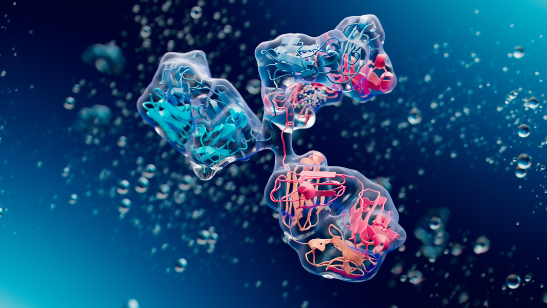 3D molecular visualization representing diverse therapeutic modalities in drug discovery, including PROTACs, molecular glues, peptides, and RNA-targeting therapies.