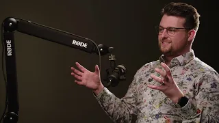 Studio environment showing a conversation on achieving the right balance between toxicity and efficacy in ADC development.