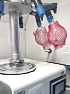 Image of the instrumentation used during Lyophilization of purified fractions.